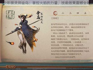 少年御灵师金乌：掌控火焰的力量，技能效果震撼全场