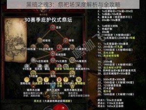 黑暗之魂3：祭祀场深度解析与全攻略