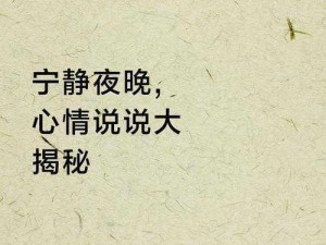 趣夜_在这个宁静的夜晚，你是否经历过一场别样的趣夜？快来和我分享吧