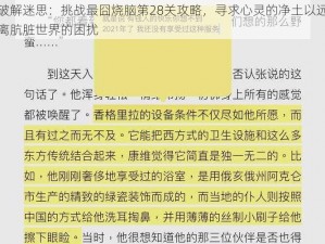 破解迷思：挑战最囧烧脑第28关攻略，寻求心灵的净土以远离肮脏世界的困扰