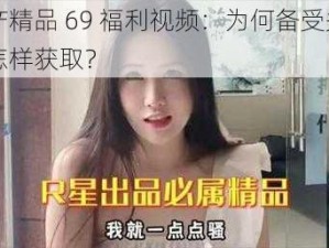 国产精品 69 福利视频：为何备受关注？怎样获取？