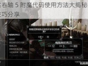 上古卷轴 5 附魔代码使用方法大揭秘：实用技巧分享