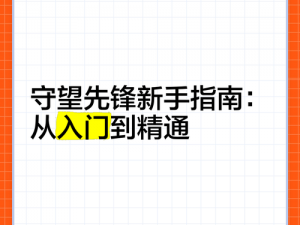 如何快速上手《守望先锋》：新手攻略四步走