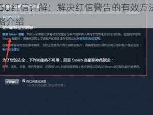 CSGO红信详解：解决红信警告的有效方法与策略介绍