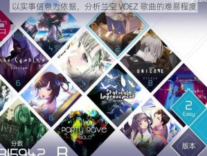 以实事信息为依据，分析兰空 VOEZ 歌曲的难易程度