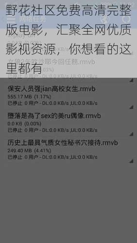 野花社区免费高清完整版电影，汇聚全网优质影视资源，你想看的这里都有