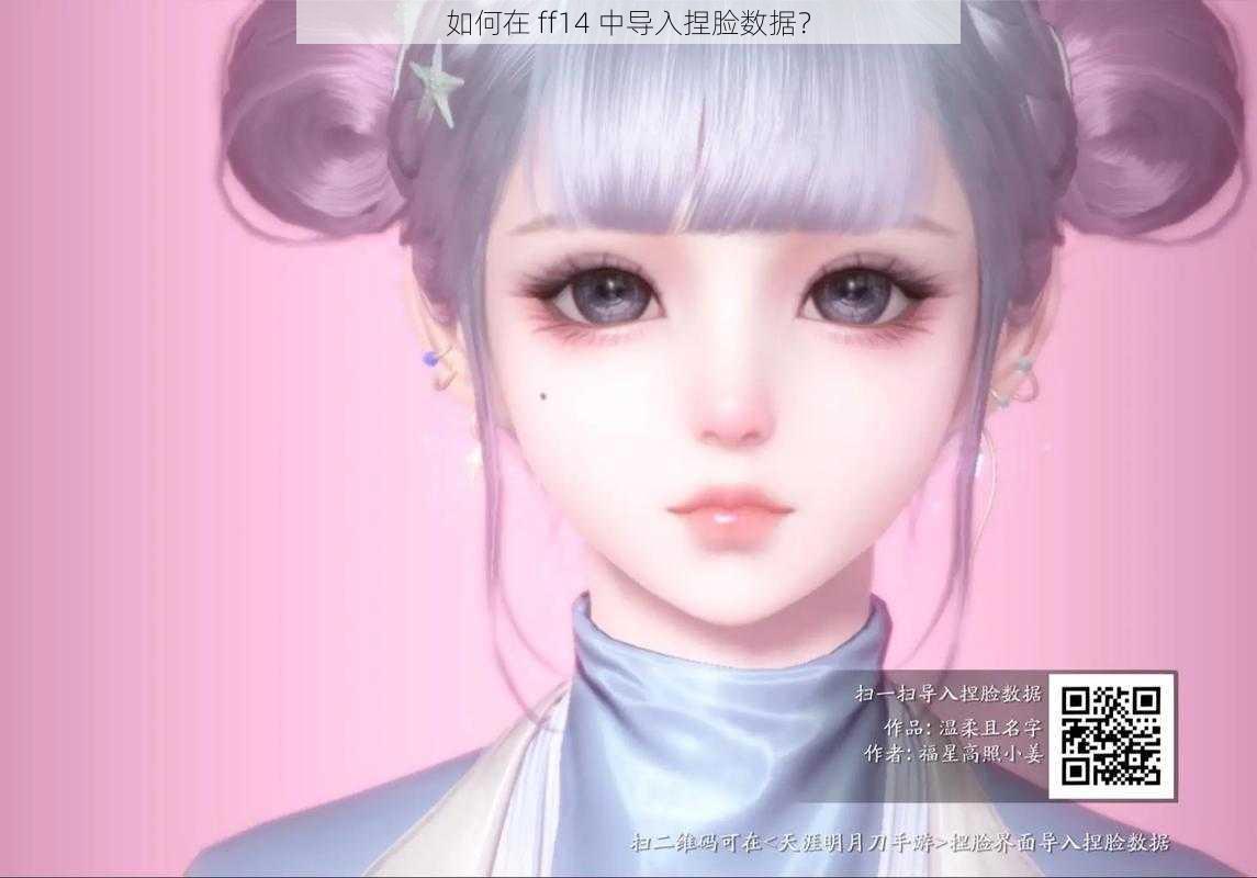 如何在 ff14 中导入捏脸数据？