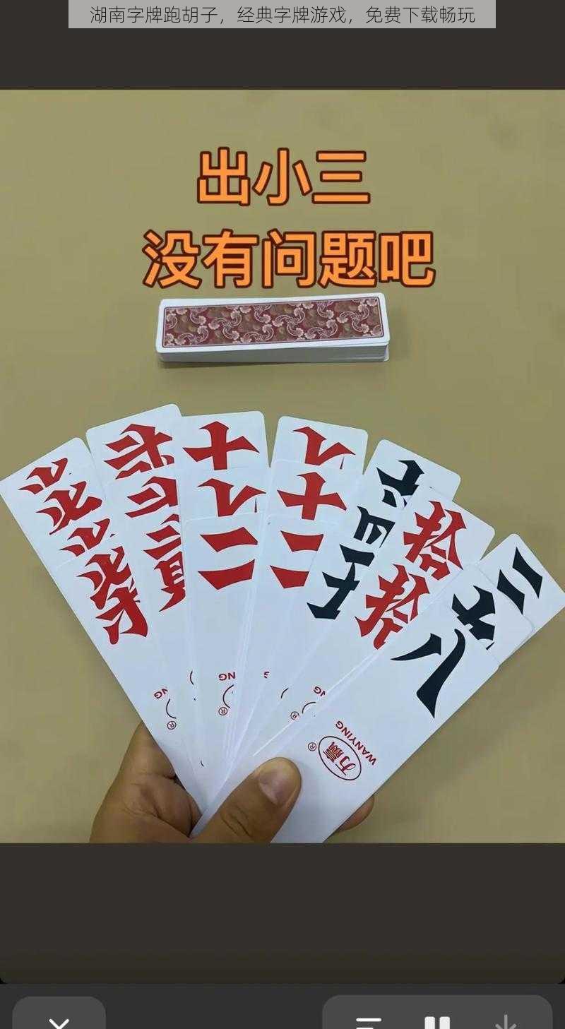 湖南字牌跑胡子，经典字牌游戏，免费下载畅玩