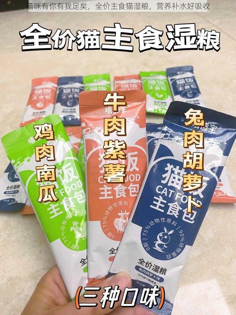 猫咪有你有我足矣，全价主食猫湿粮，营养补水好吸收