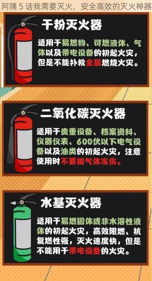 阿䧅 5 话我需要灭火，安全高效的灭火神器