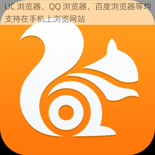 UC 浏览器、QQ 浏览器、百度浏览器等均支持在手机上浏览网站