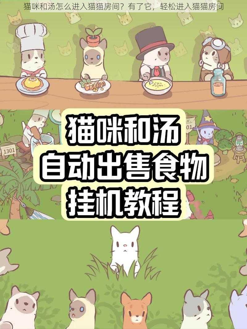 猫咪和汤怎么进入猫猫房间？有了它，轻松进入猫猫房间