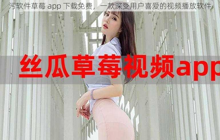 污软件草莓 app 下载免费，一款深受用户喜爱的视频播放软件