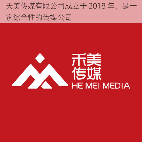 天美传媒有限公司成立于 2018 年，是一家综合性的传媒公司