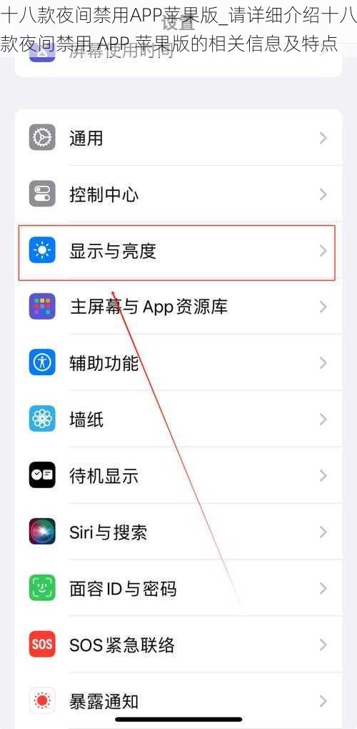 十八款夜间禁用APP苹果版_请详细介绍十八款夜间禁用 APP 苹果版的相关信息及特点