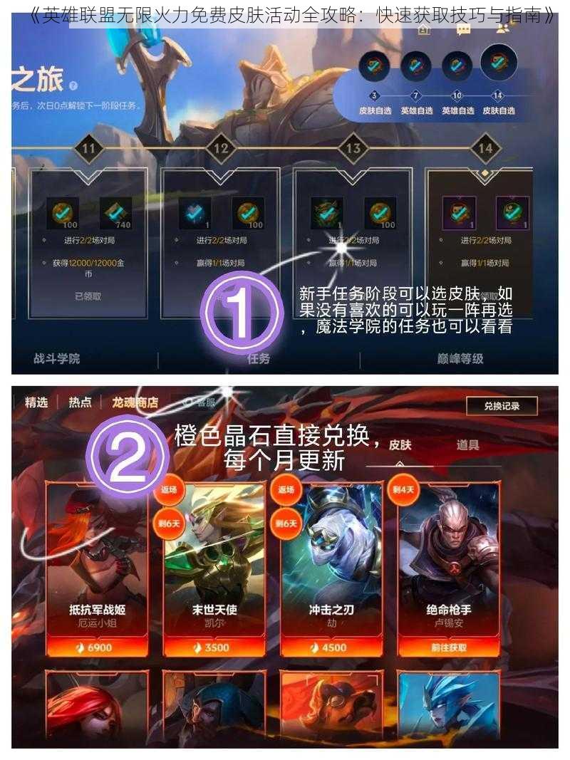 《英雄联盟无限火力免费皮肤活动全攻略：快速获取技巧与指南》