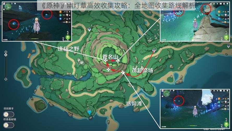 《原神》幽灯蕈高效收集攻略：全地图收集路线解析