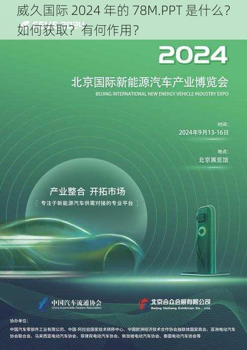 威久国际 2024 年的 78M.PPT 是什么？如何获取？有何作用？