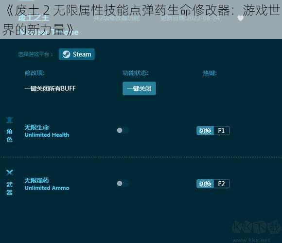 《废土 2 无限属性技能点弹药生命修改器：游戏世界的新力量》