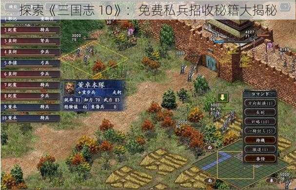 探索《三国志 10》：免费私兵招收秘籍大揭秘