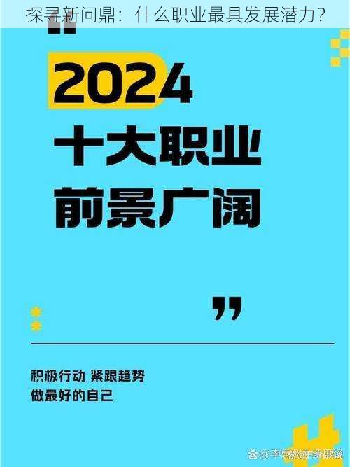 探寻新问鼎：什么职业最具发展潜力？