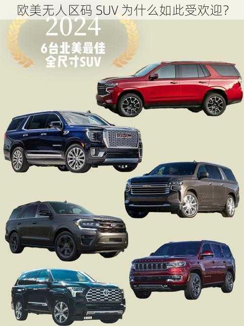 欧美无人区码 SUV 为什么如此受欢迎？