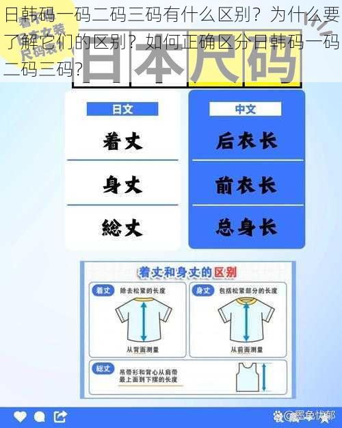 日韩码一码二码三码有什么区别？为什么要了解它们的区别？如何正确区分日韩码一码二码三码？