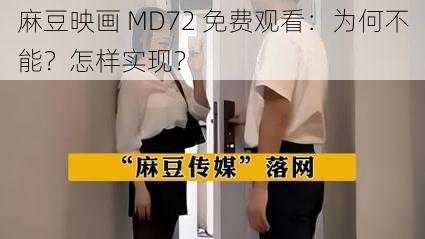 麻豆映画 MD72 免费观看：为何不能？怎样实现？