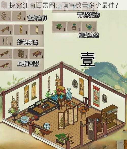 探究江南百景图：画室数量多少最佳？