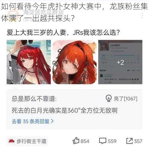 如何看待今年虎扑女神大赛中，龙族粉丝集体演了一出越共探头？