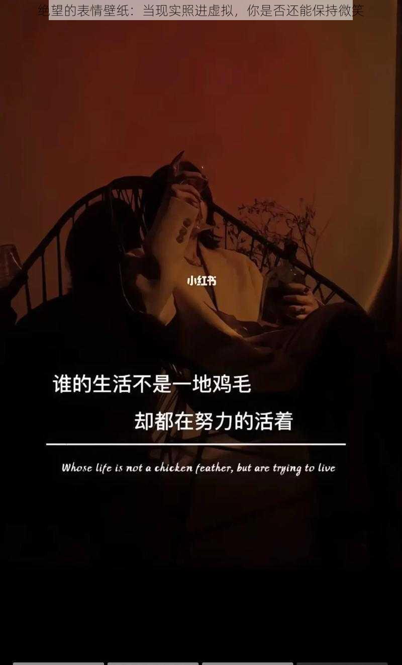 绝望的表情壁纸：当现实照进虚拟，你是否还能保持微笑