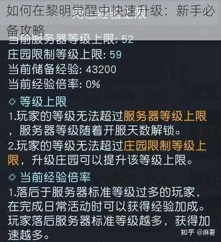 如何在黎明觉醒中快速升级：新手必备攻略