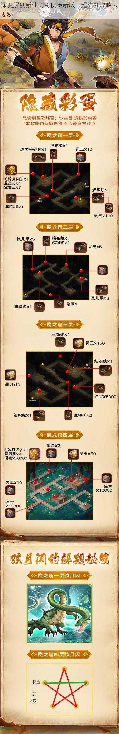 深度解剖新仙剑奇侠传新版：超详细攻略大揭秘